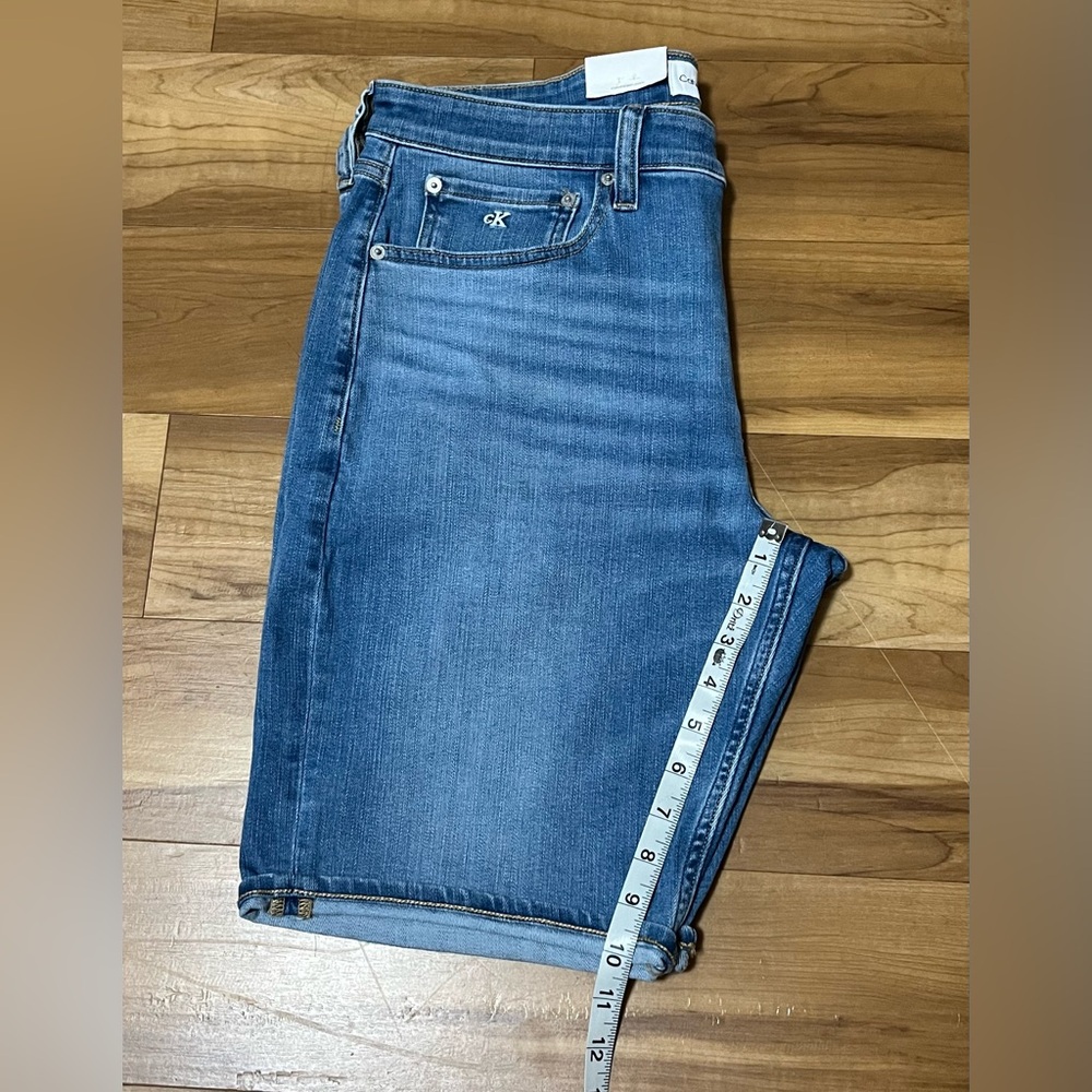 Calvin Klein Jeans Men’s Denim Shorts W33 Blue Regular Fit NWT - Picture 9 of 10